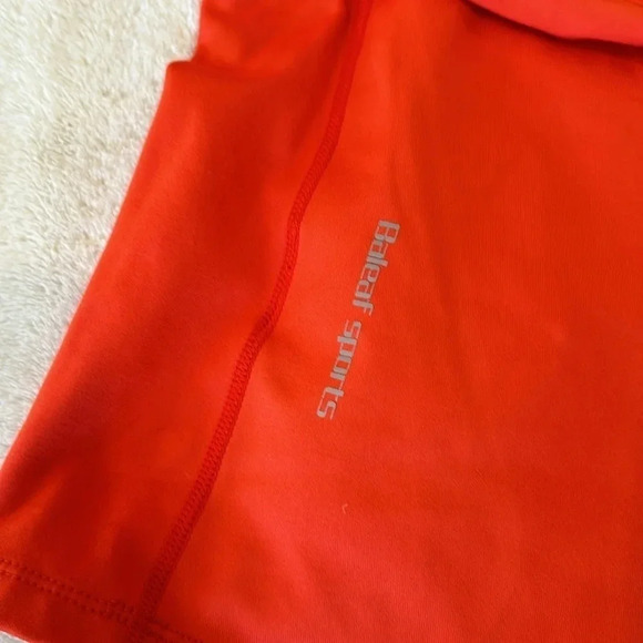 BAYLEAF Sport Women’s Yoga Thermal Quarter zip in coral color size M - Picture 9 of 9